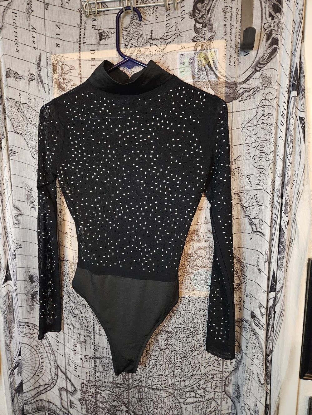 Small Sparkle Body Suit Black